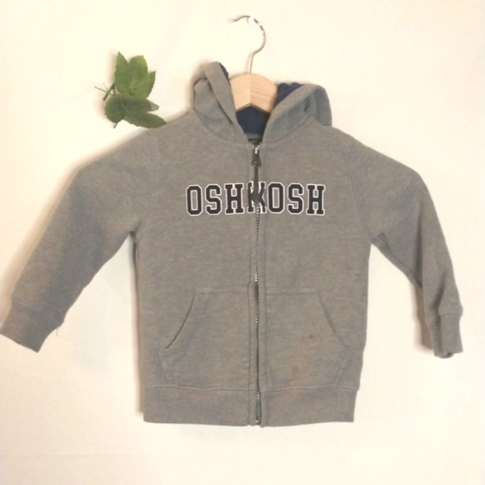2T OshKosh B'gosh Kids Charcoal Zip-Up Hoodie